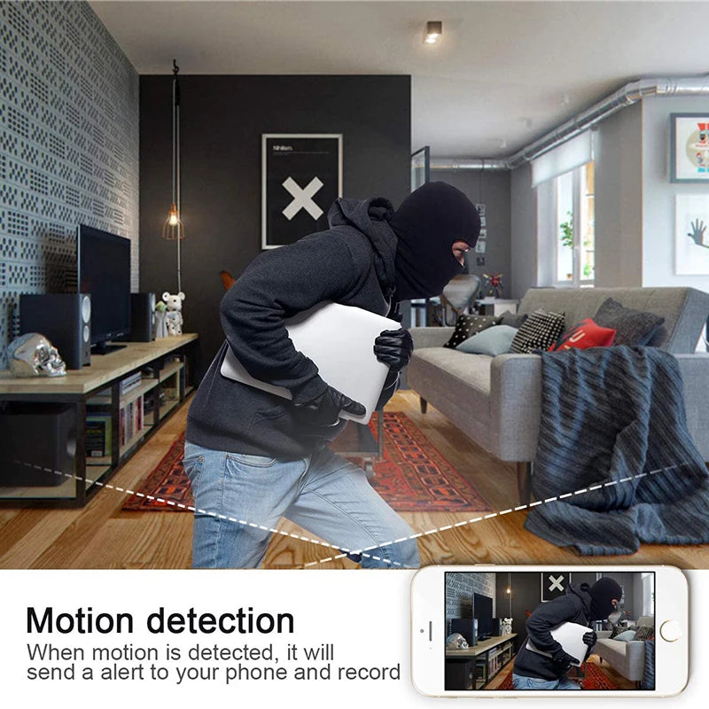 WiFi Mini Camera Clock – HD 1080P Wireless Surveillance with Night Vision & Motion Detection