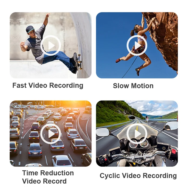 New 4K 30FPS Head Mounted Camera Wearable WiFi Video