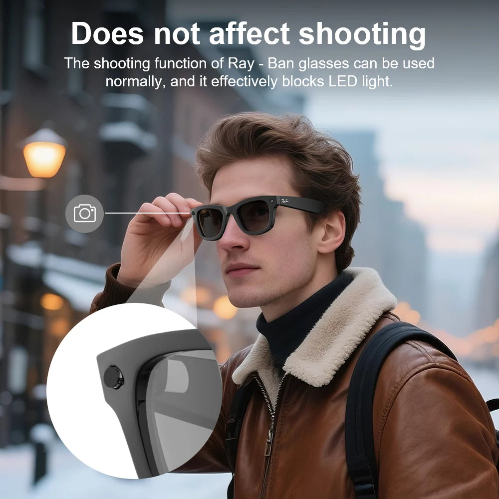 Privacy Cover Sticker for Ray-Ban Meta Wayfarer & Skyler Smart Glasses