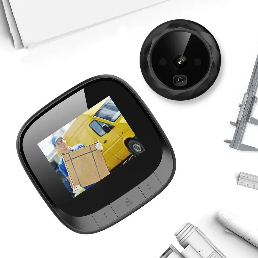 2.4" LCD Smart Electronic Door Viewer – Infrared Night Vision Door Peephole Camera with Photo & Video Recording
