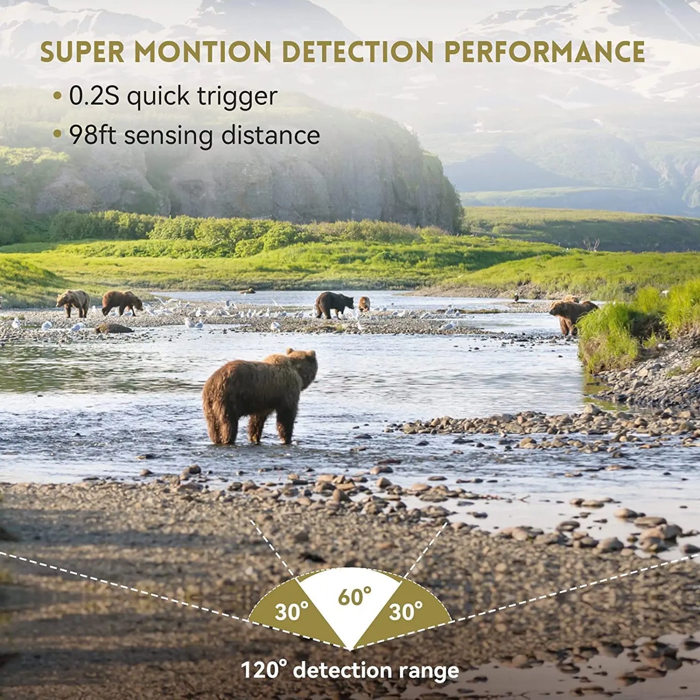 2K Solar-Powered Hunting Camera with Infrared Night Vision – Wildlife Trail Monitoring Video & Photo Recorder