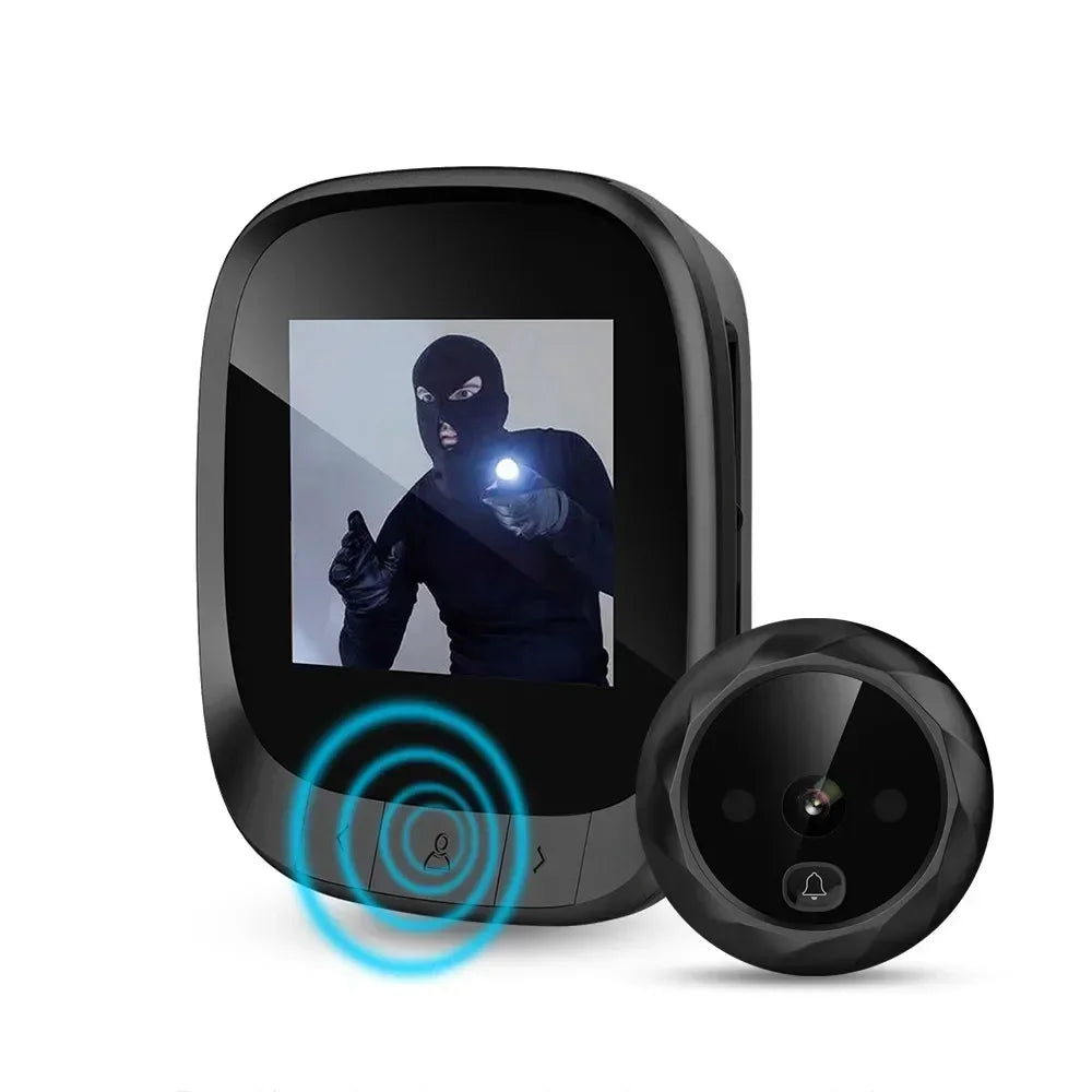 2.4" LCD Smart Electronic Door Viewer – Infrared Night Vision Door Peephole Camera with Photo & Video Recording