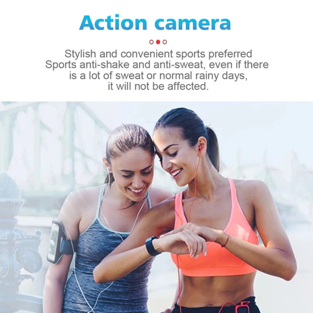 HD Mini Camera Watch with Voice Recorder & USB Flash Drive