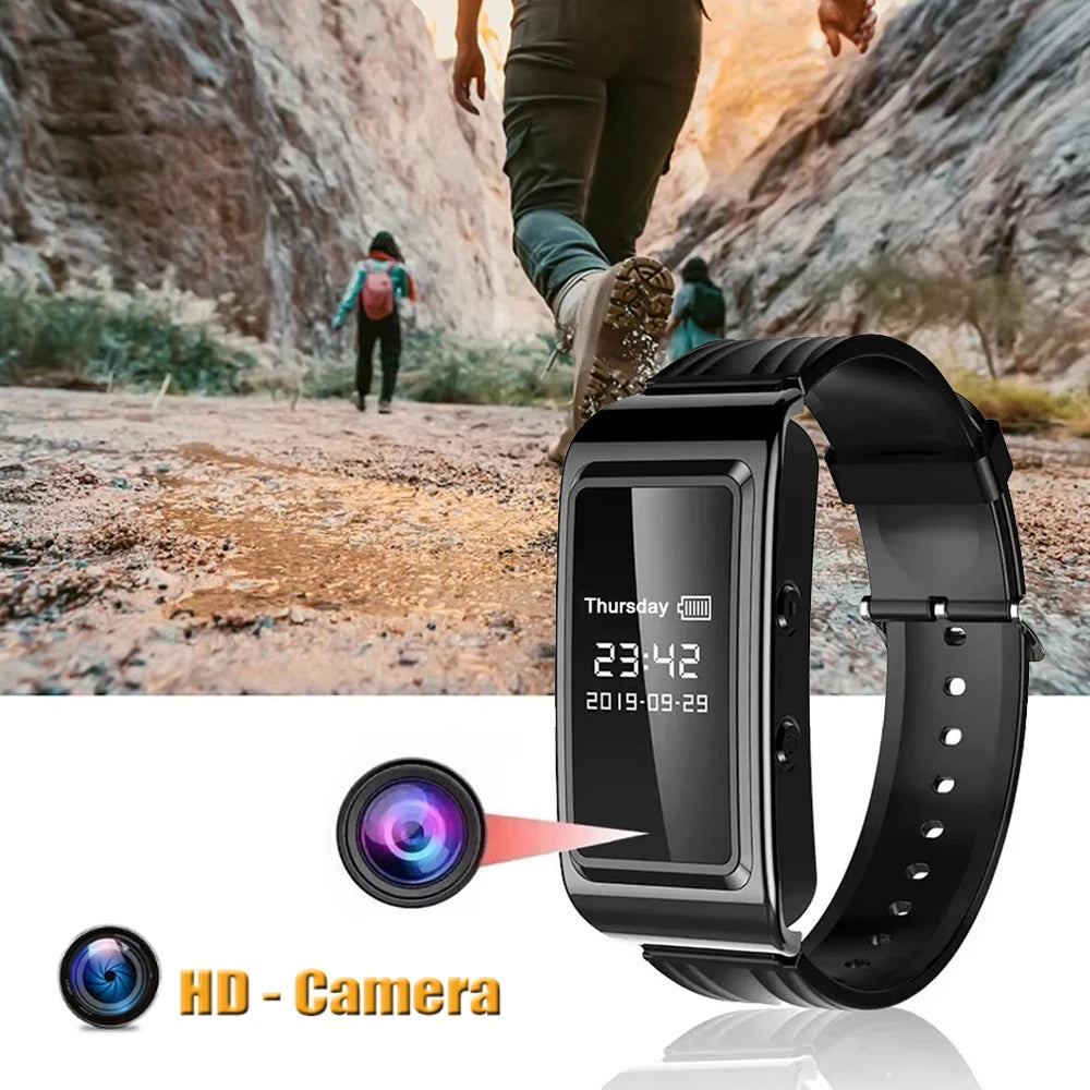 HD Mini Camera Watch with Voice Recorder & USB Flash Drive