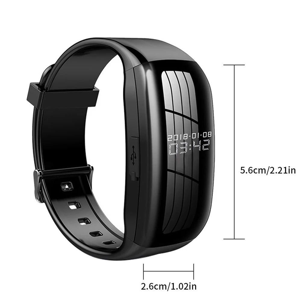 HD Mini Camera Watch with Voice Recorder & USB Flash Drive