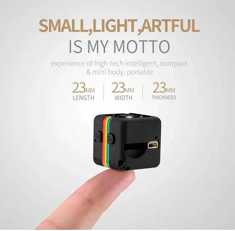 Mini HD Security Camera – Portable Nanny Cam with Audio & Video Recording