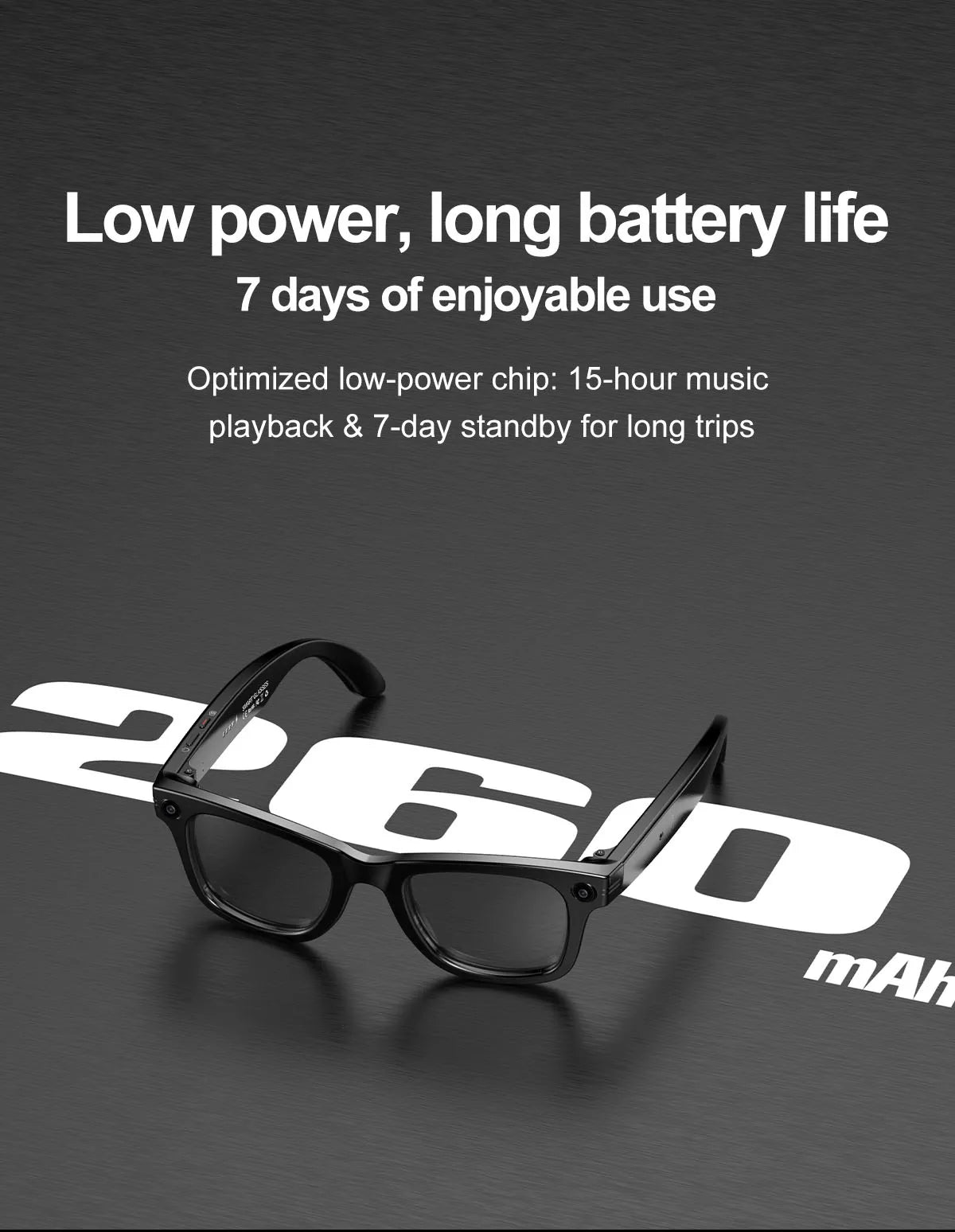 Smart Bluetooth Glasses with Camera – Video Recording, AI Translation & Photo Recognition