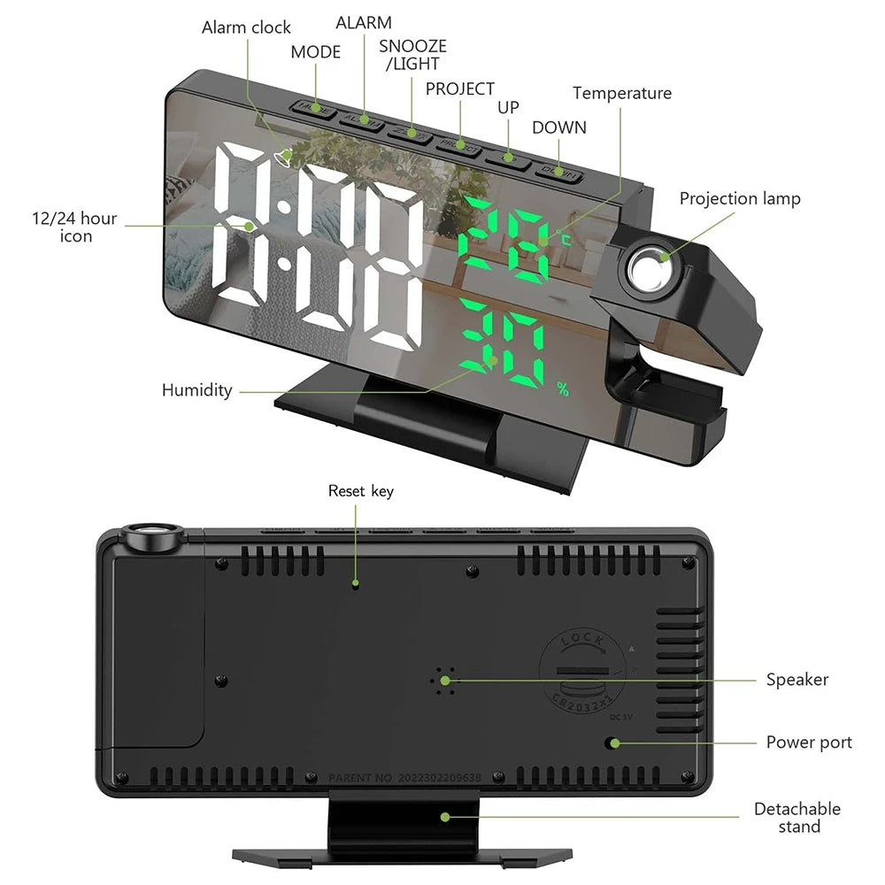 WiFi Clock Camera MW365 with Alarm Clock Function & 1080P HD Video