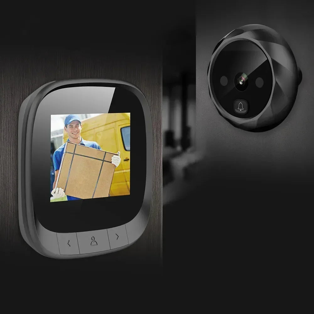 2.4" LCD Smart Electronic Door Viewer – Infrared Night Vision Door Peephole Camera with Photo & Video Recording