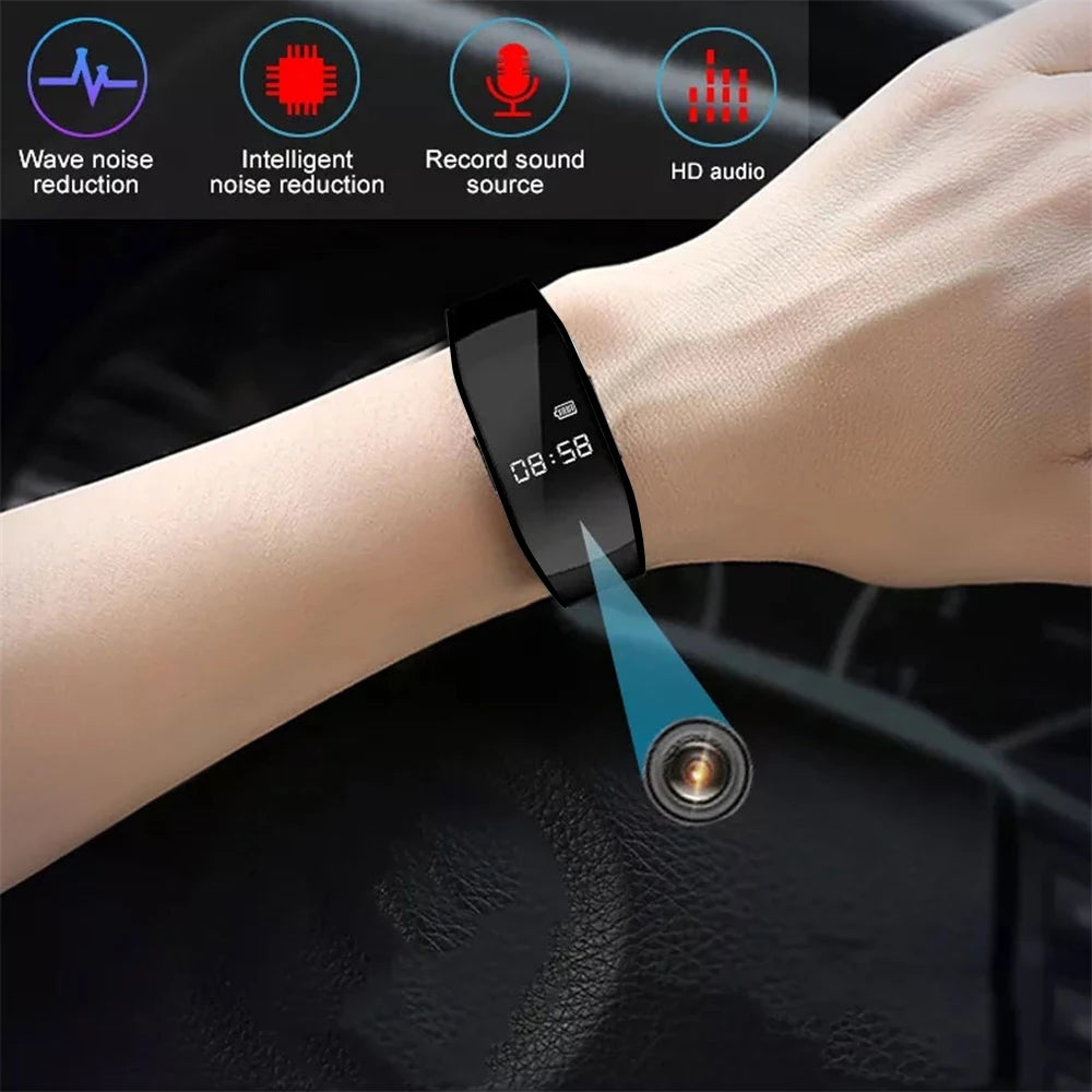 HD Mini Camera Watch with Voice Recorder & USB Flash Drive