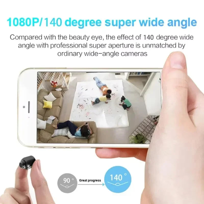 Mini X5 Wireless 1080P Security Camera with Night Vision, Motion Detection, and Smart Home Monitoring