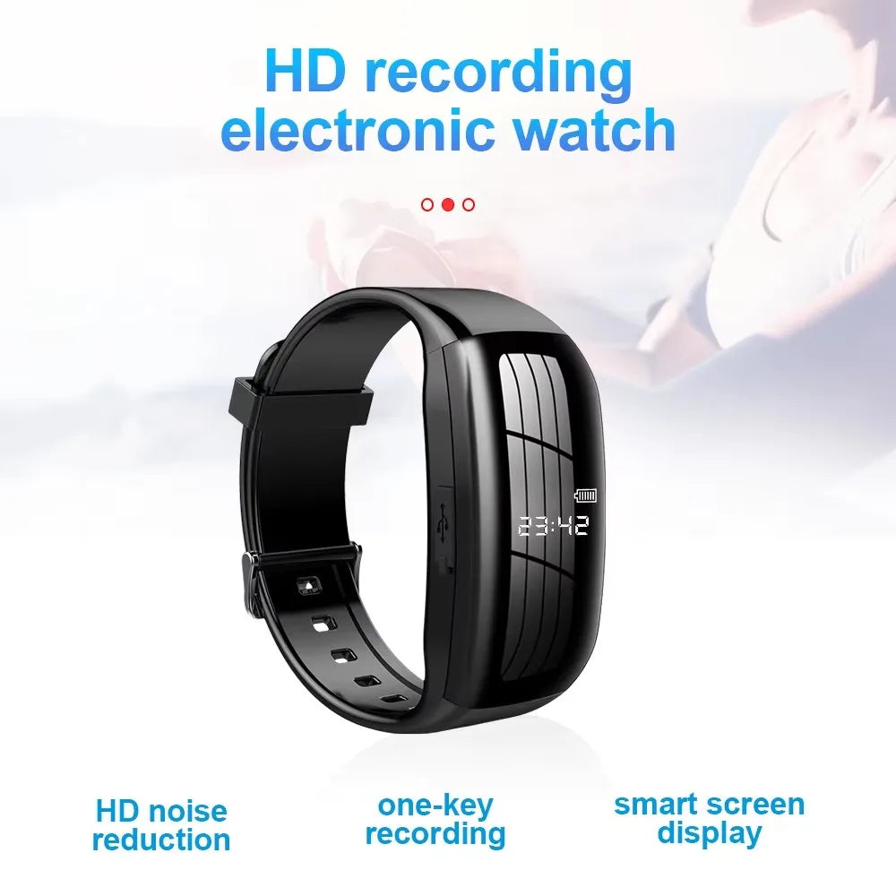 HD Mini Camera Watch with Voice Recorder & USB Flash Drive