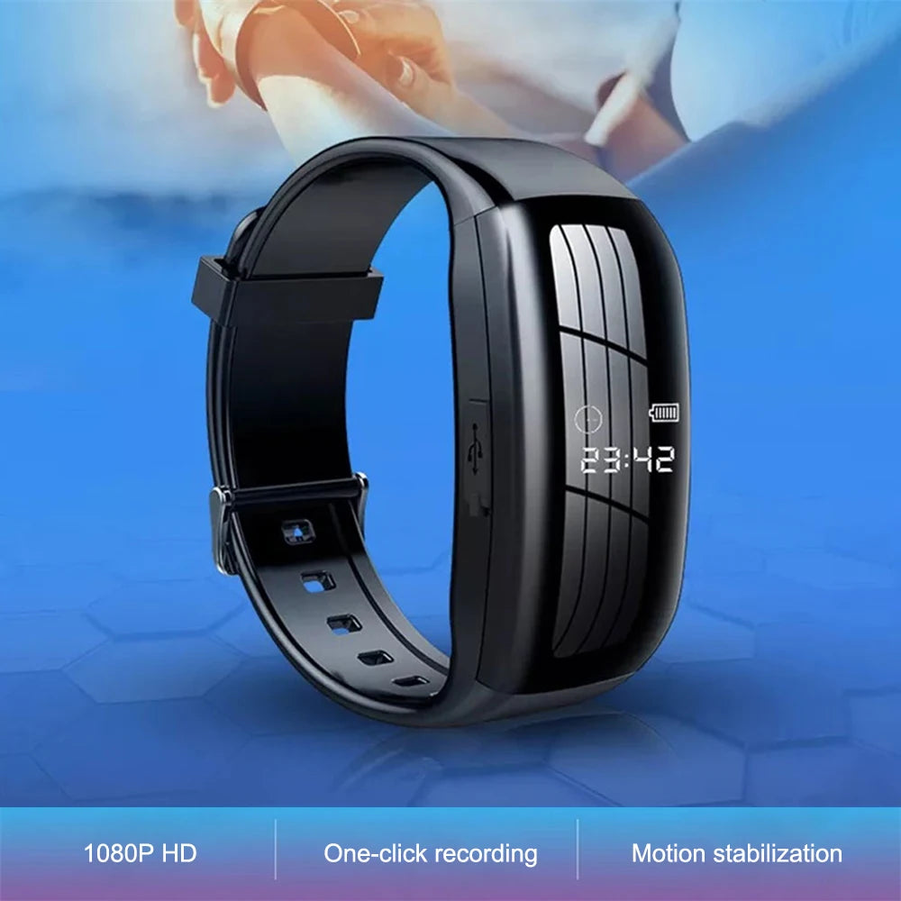 HD Mini Camera Watch with Voice Recorder & USB Flash Drive