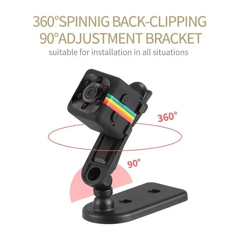 Mini HD Security Camera – Portable Nanny Cam with Audio & Video Recording