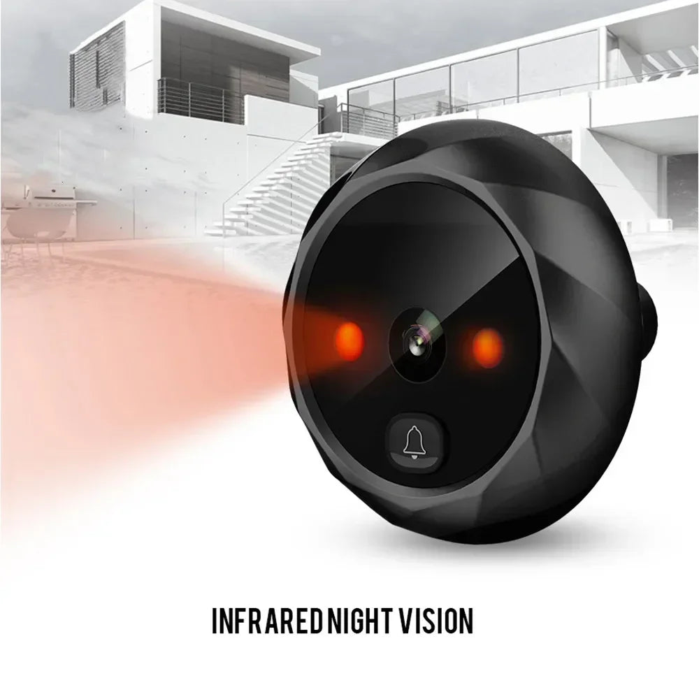 2.4" LCD Smart Electronic Door Viewer – Infrared Night Vision Door Peephole Camera with Photo & Video Recording