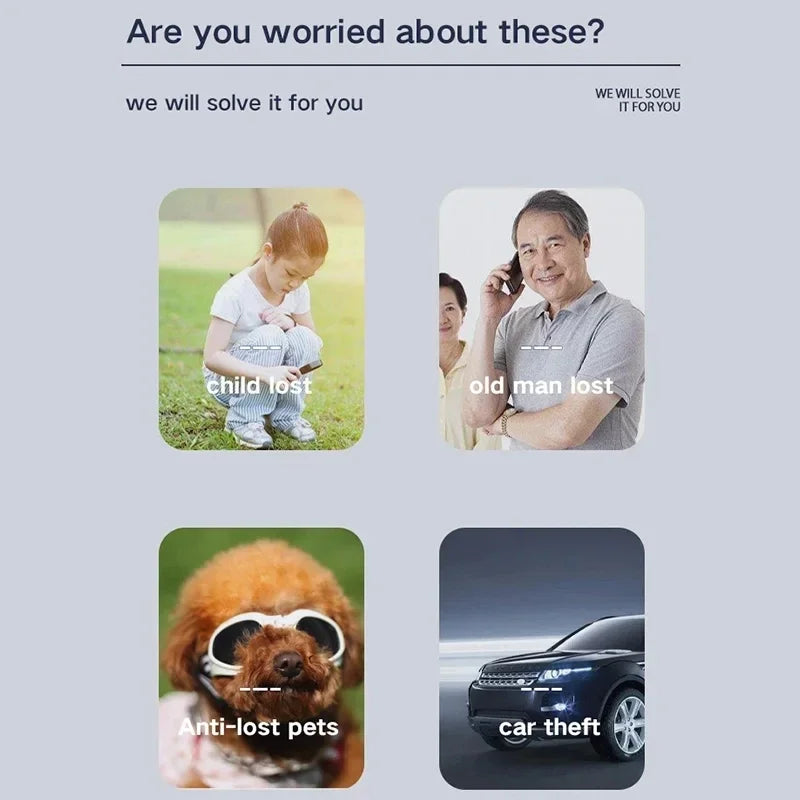 Mini GPS Tracker – Real-Time Vehicle & Personal Tracker for Cars, Pets, Kids & Elderly with Magnetic Mount