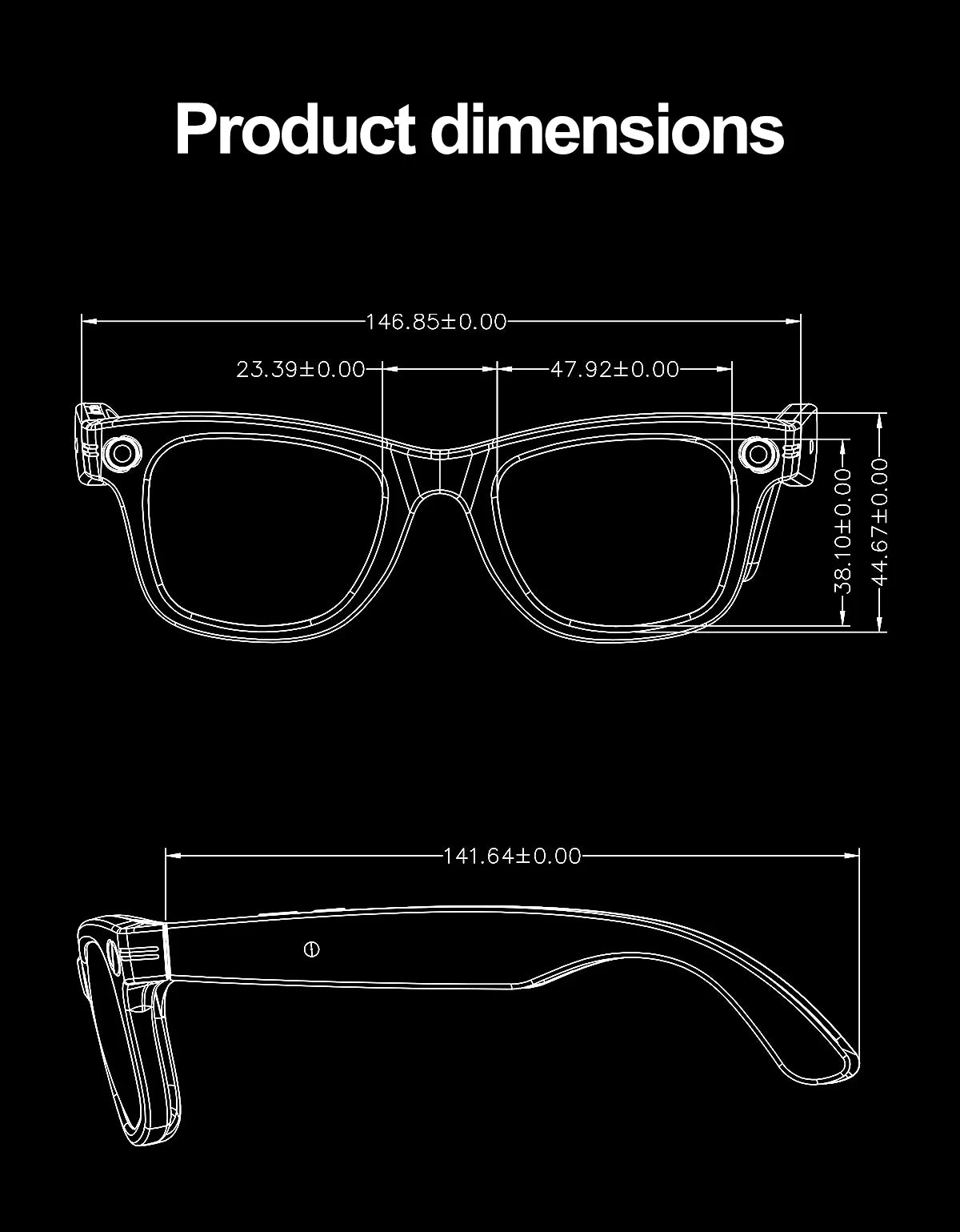 Smart Bluetooth Glasses with Camera – Video Recording, AI Translation & Photo Recognition