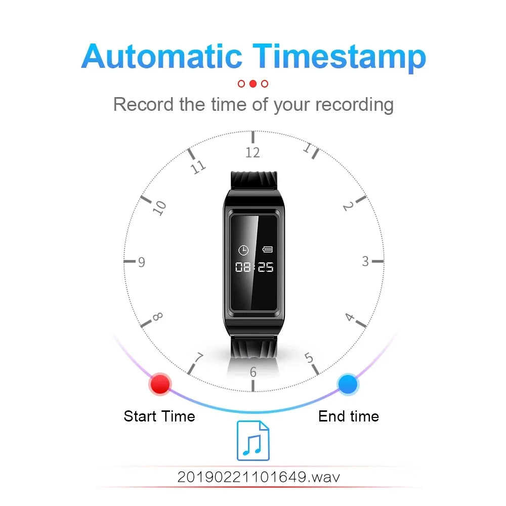 HD Mini Camera Watch with Voice Recorder & USB Flash Drive