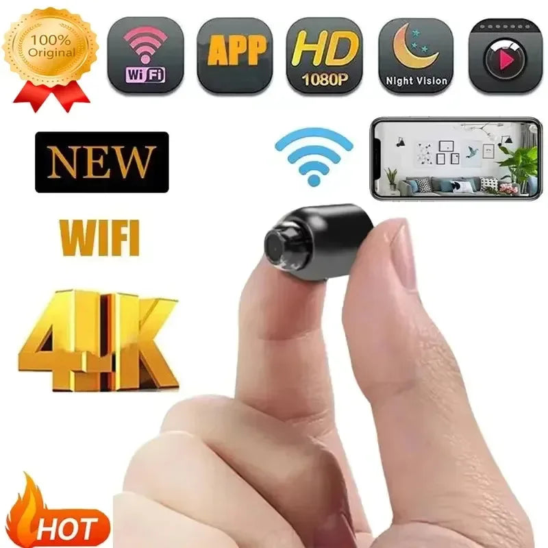 Mini X5 Wireless 1080P Security Camera with Night Vision, Motion Detection, and Smart Home Monitoring