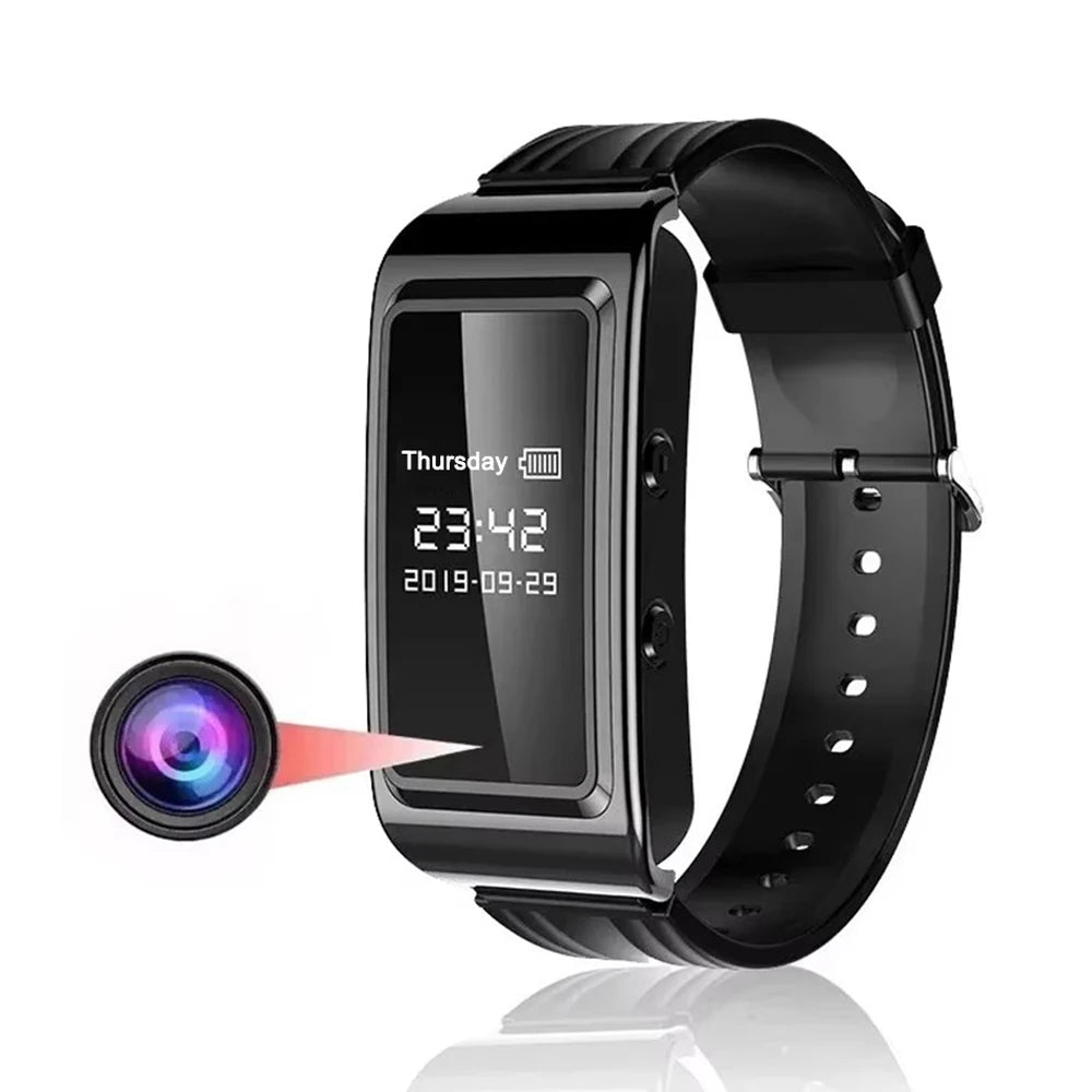 HD Mini Camera Watch with Voice Recorder & USB Flash Drive