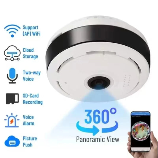 Wifi Security Camera 360 Degree Panoramic View