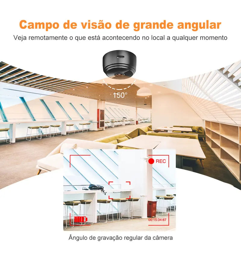 Mini WiFi Wireless Security Camera – Remote Monitoring Video Surveillance for Smart Home Protection