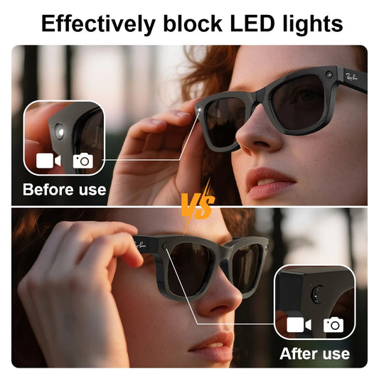 Privacy Cover Sticker for Ray-Ban Meta Wayfarer & Skyler Smart Glasses