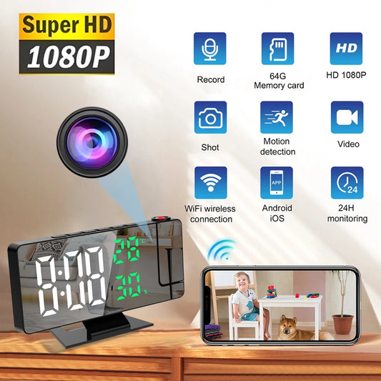 WiFi Clock Camera MW365 with Alarm Clock Function & 1080P HD Video