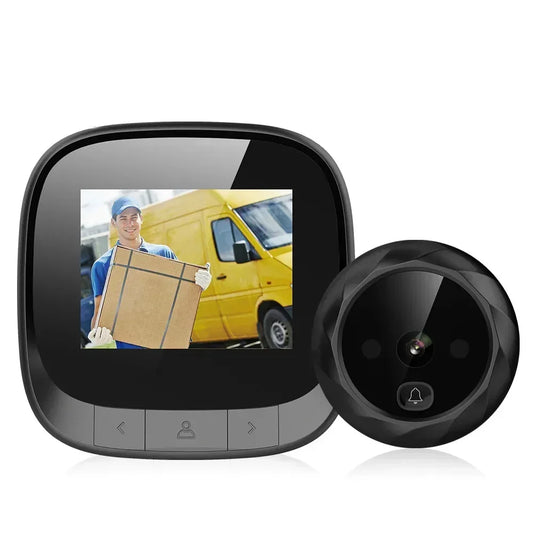 2.4" LCD Smart Electronic Door Viewer – Infrared Night Vision Door Peephole Camera with Photo & Video Recording